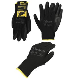 Werkhandschoen PU Palm Zwart Maat 10 (XL)
