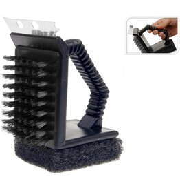 Barbecue / Grill Reinigings Borstel 3 in 1 6x12,5x8cm