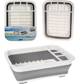 Afdruiprek Opvouwbaar Grijs/Wit 38x29x4,5cm