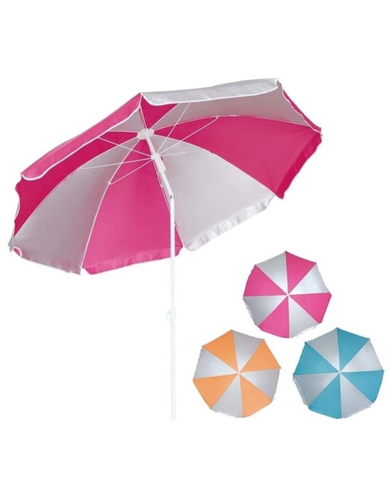Parasol Ø180cm. UV Protection 3 assorti kleur Knik Functie