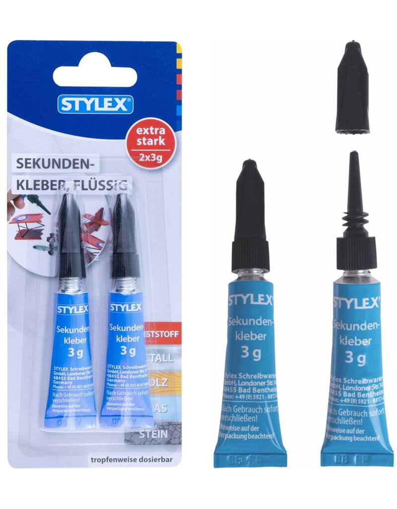 Secondelijm duo 2x3 gram.