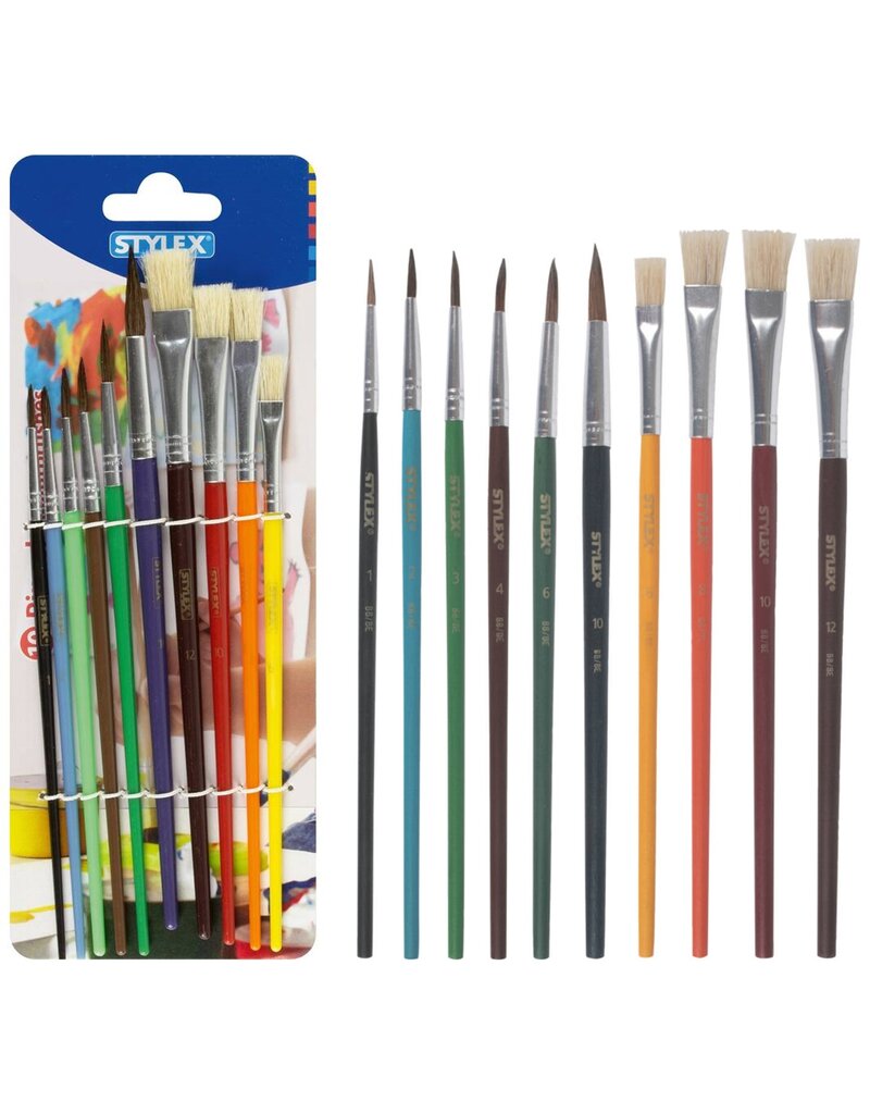 Penselenset 10 delig