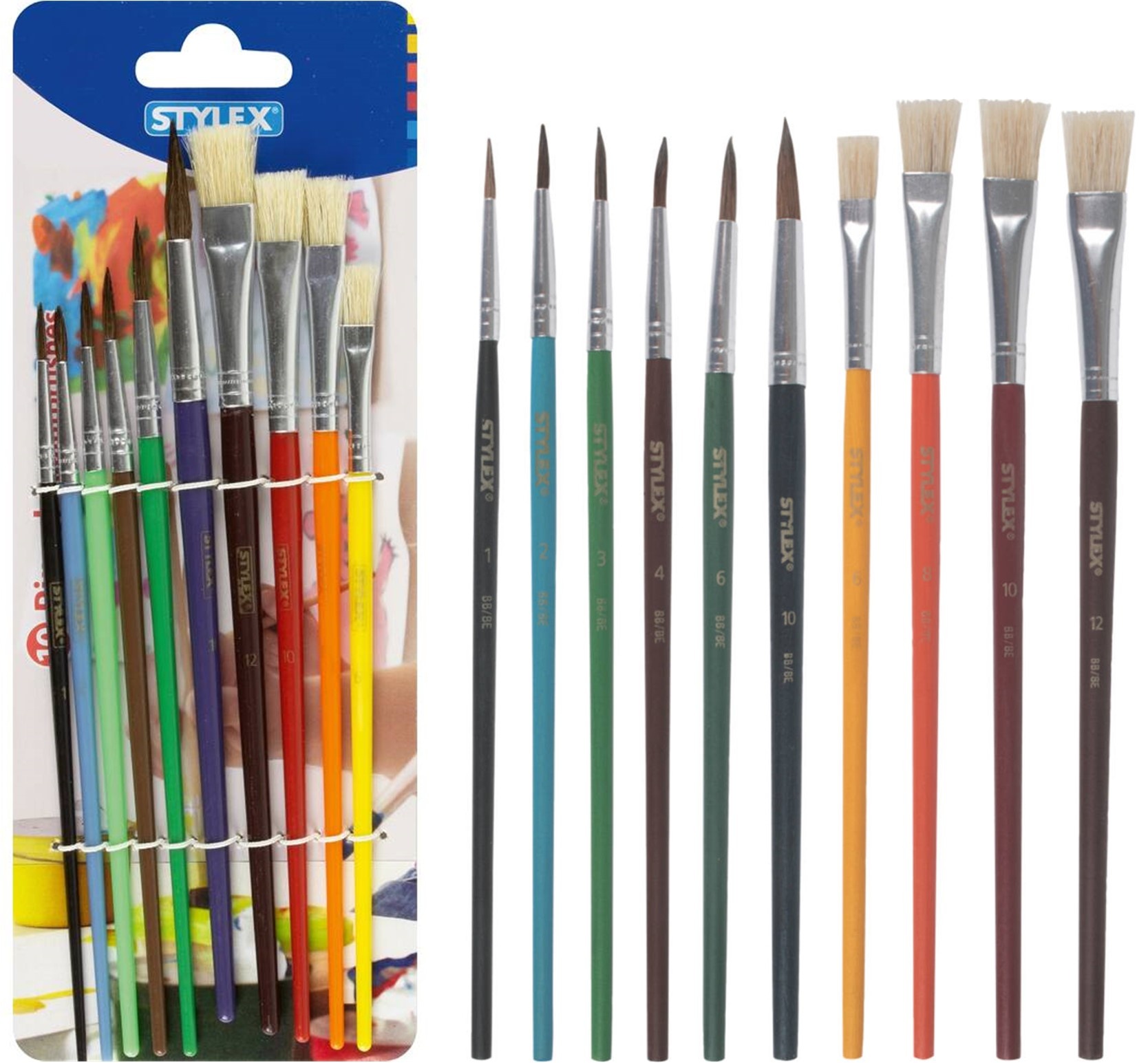 Penselenset 10 delig