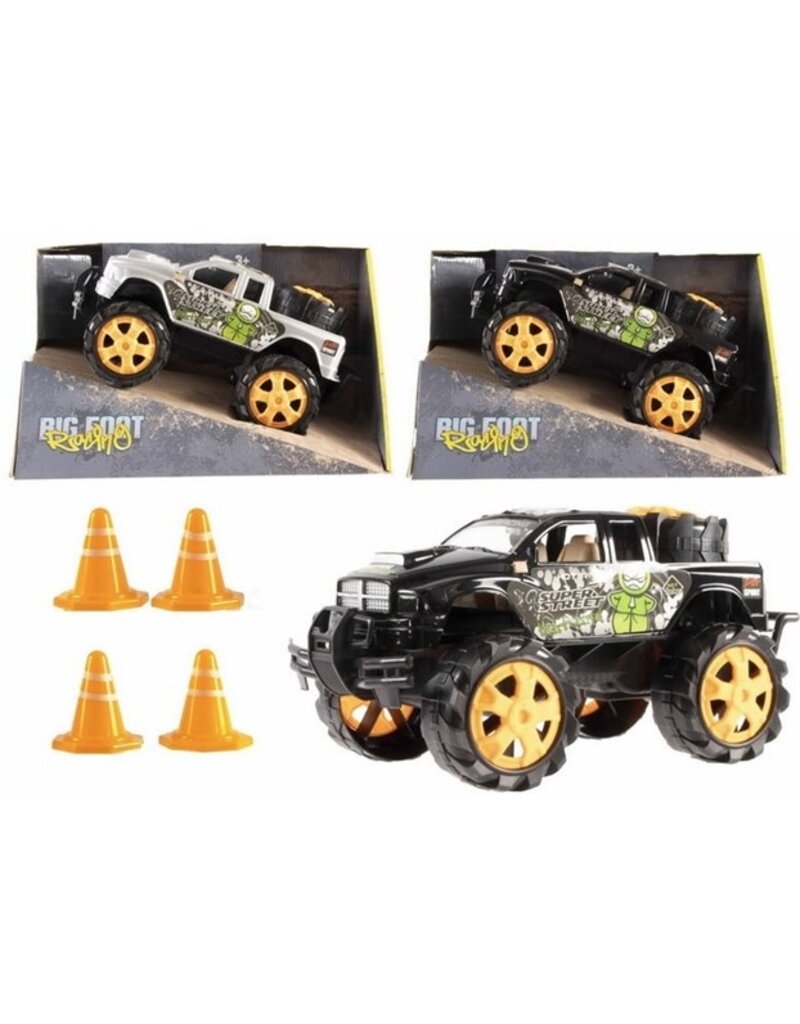 Monster Truck 24cm met accessoires 2 assorti kleur