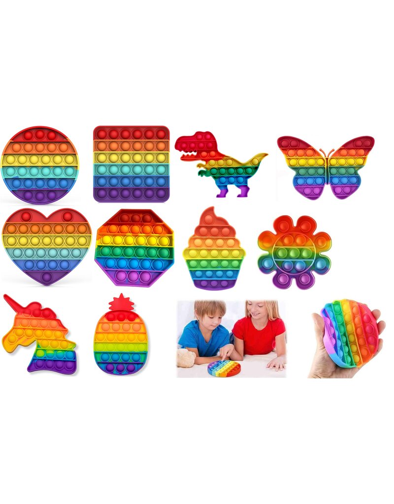 Magic Pop It Rainbow Ø12cm assorti model