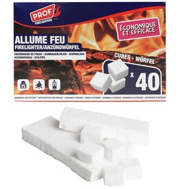 Prof Aanmaakblokjes Wit 40 stuks