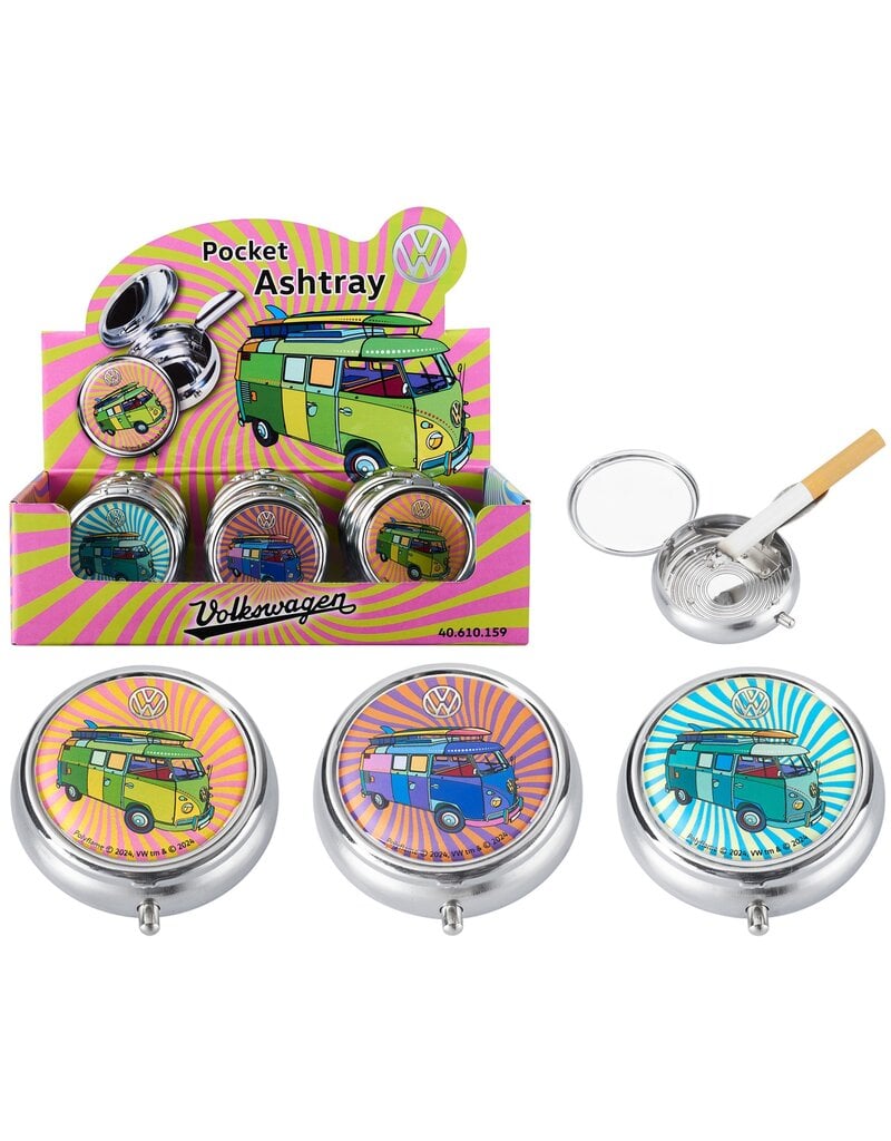 Pocket Asbak VW 5cm 3 assorti design