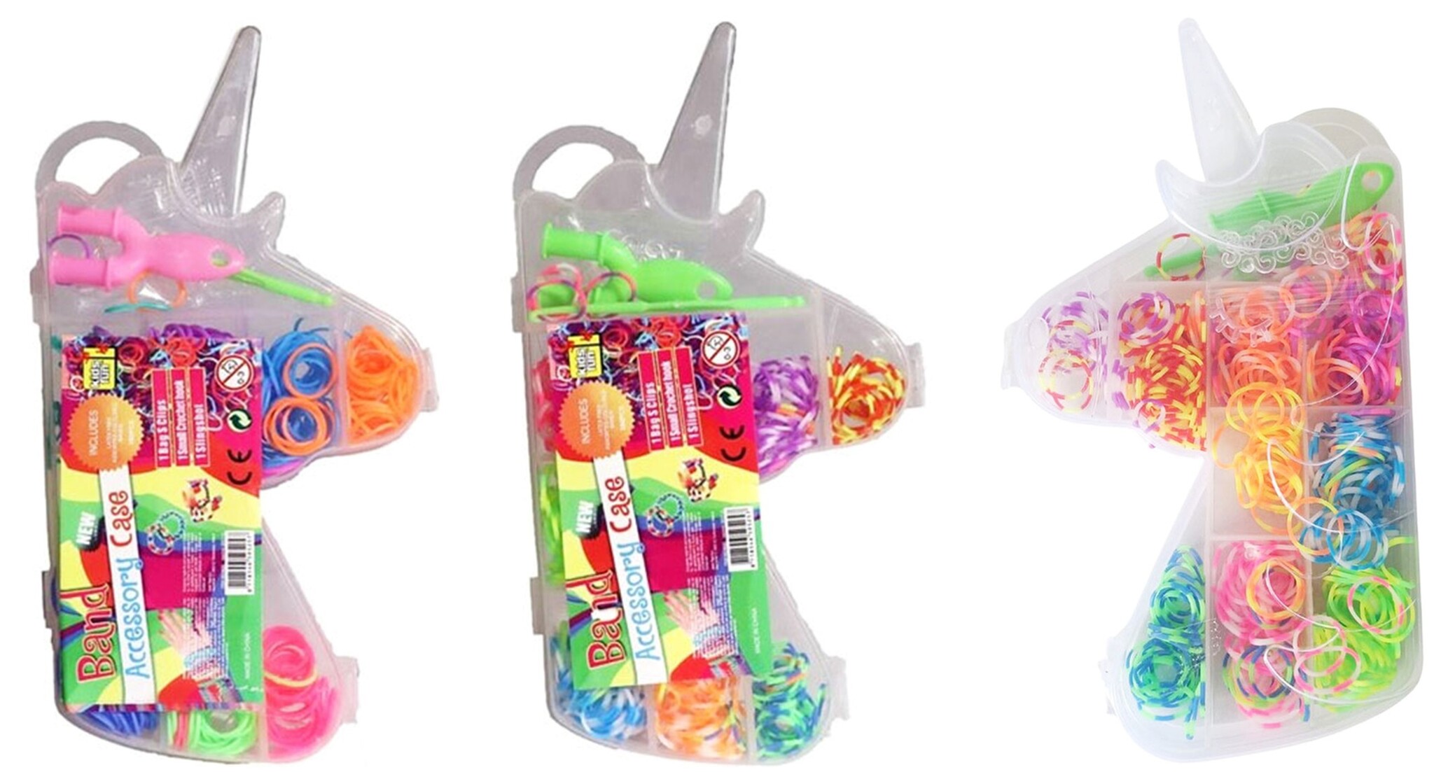 Loombandjes Set Unicorn 380 delig 20x11cm assorti