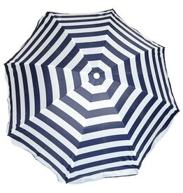 Parasol Ø180cm. Blauw-Wit