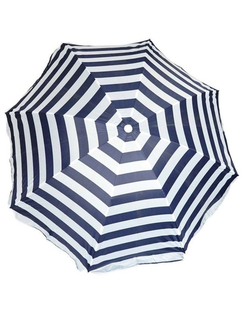 Parasol Ø180cm. Blauw-Wit