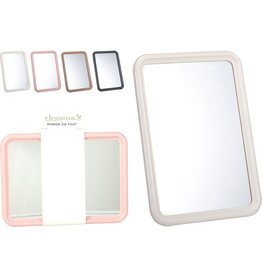 Spiegel PP Frame 13x18cm. met standaard 4 assorti kleur