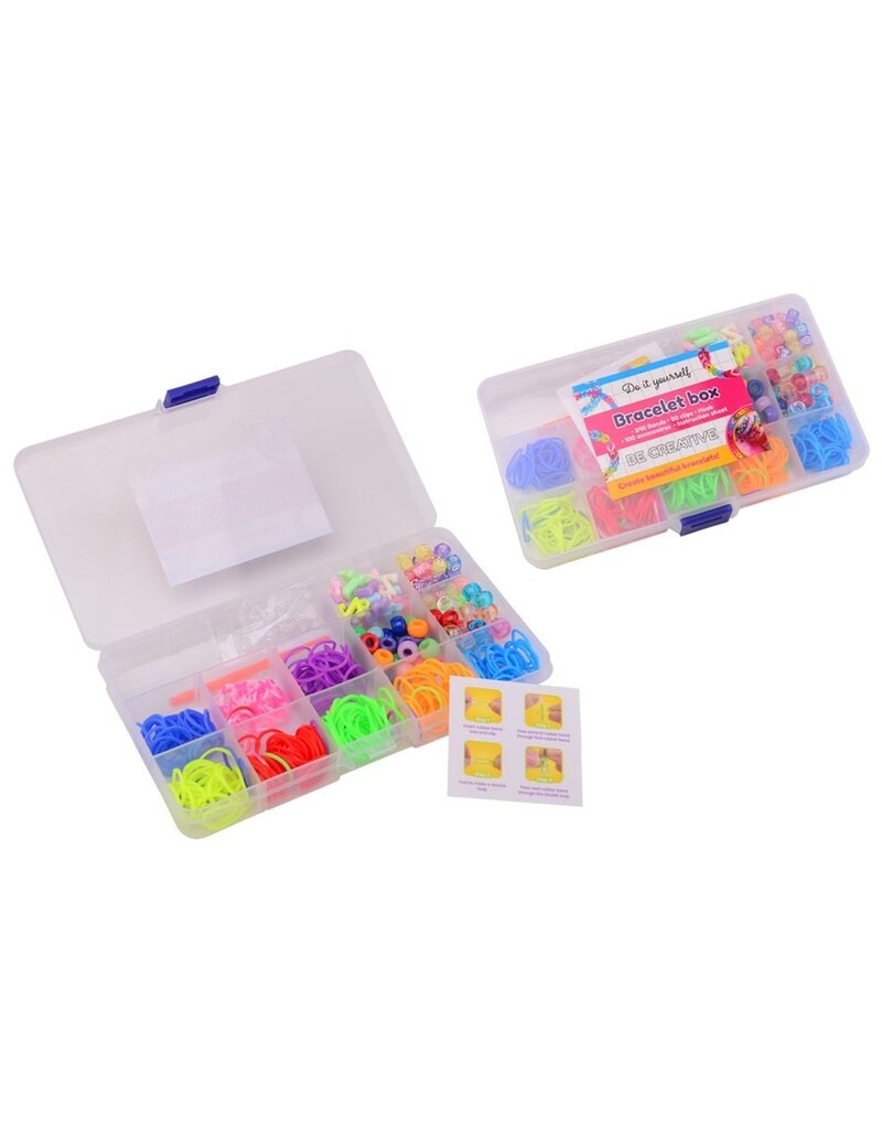 Loom Bandjes Set in Opbergdoos 19x12,5x2 cm