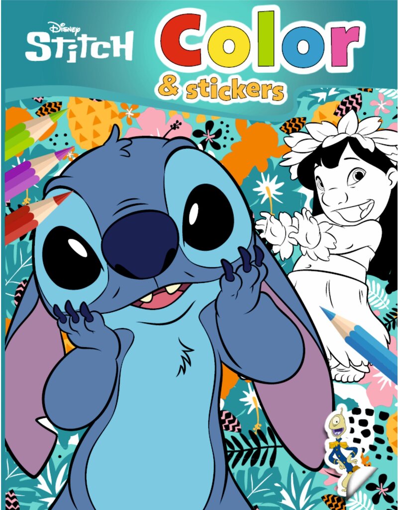 Stitch Kleurboek met Stickers A4 32 pagina’s