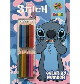 Stitch Kleuren op Nummer + Potloden 32 pag. A4