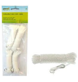 Scheerlijn Nylon 3 mm. 4 meter zak a 4 stuks