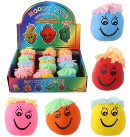 Kneed Moody Face 5x5cm assorti kleur