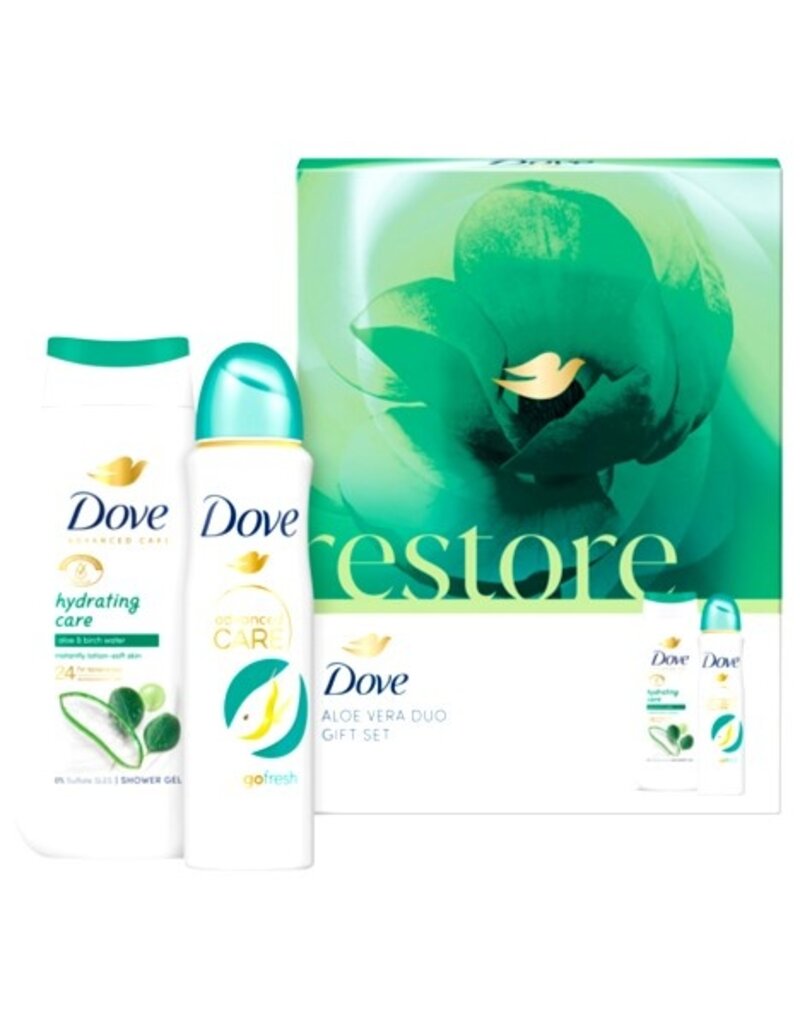 Dove Restore Aloe Vera Giftset; Douche 225ml en Deo 150ml