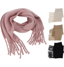 Sjaal Dames 180x35cm 4 assorti kleur