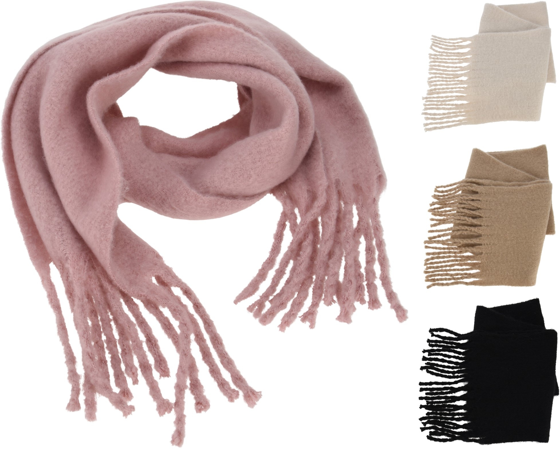 Sjaal Dames 180x35cm 4 assorti kleur