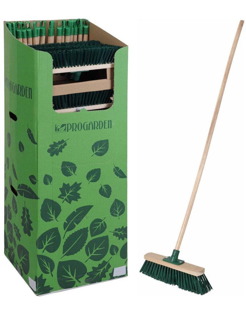 Bezem Harde Borstelharen 40cm met Steel 120cm