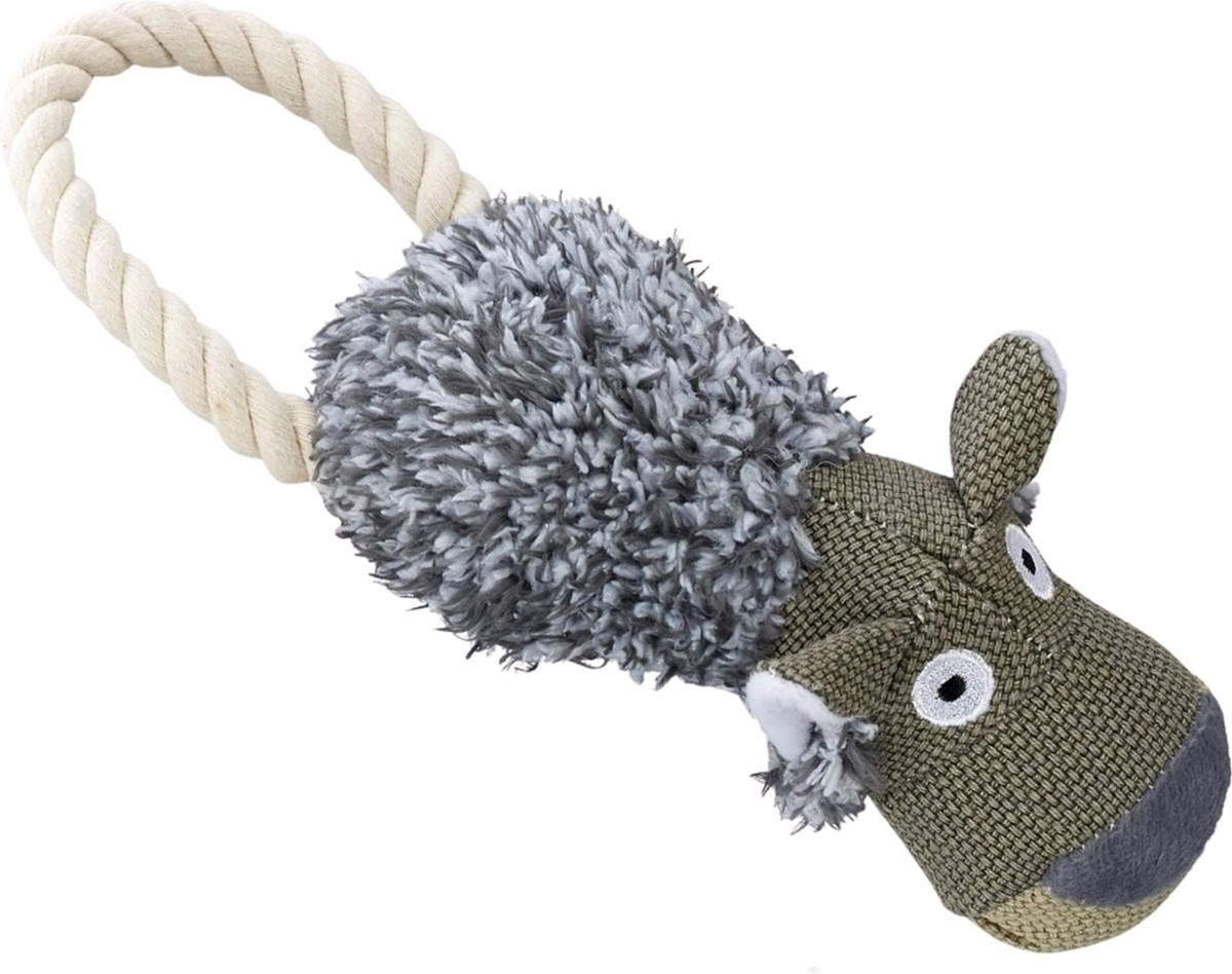 Hondenspeeltje Wolf met piep 30cm