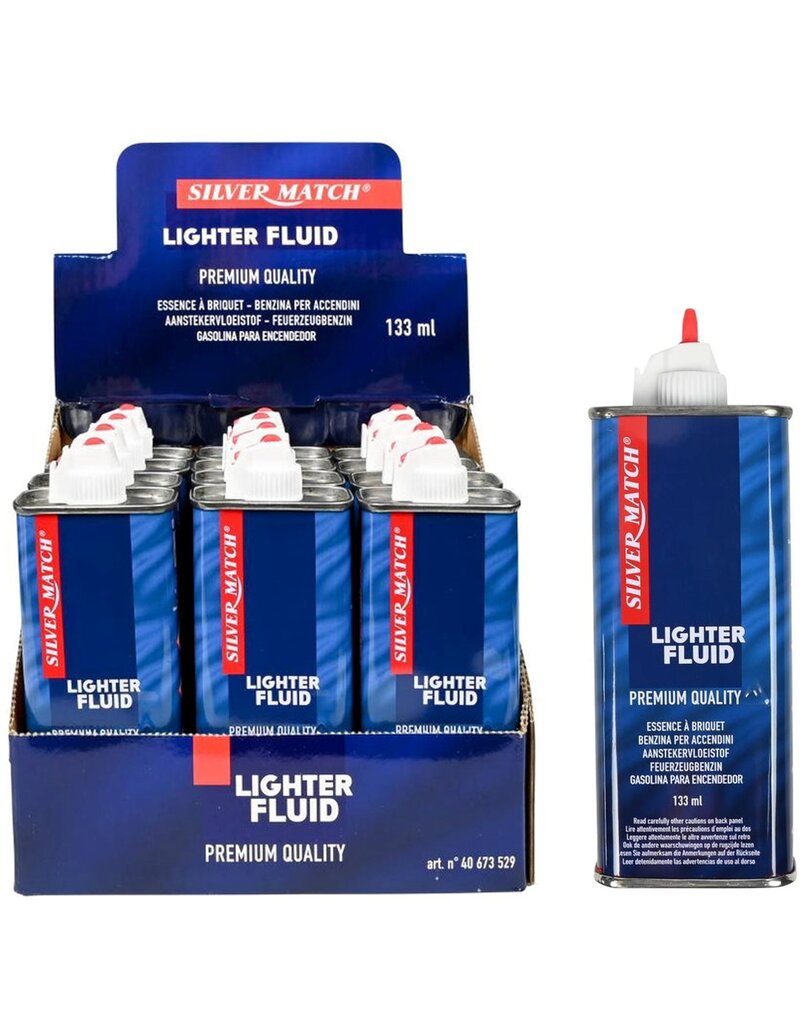 Silver Match Navulbare Benzine Fles 133ml - Voor Zippo Aanstekers