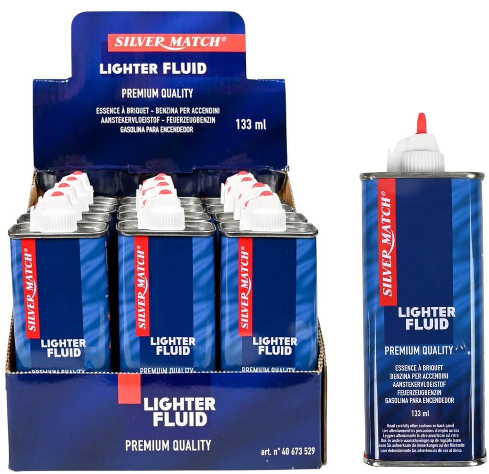 Silver Match Navulbare Benzine Fles 133ml - Voor Zippo Aanstekers