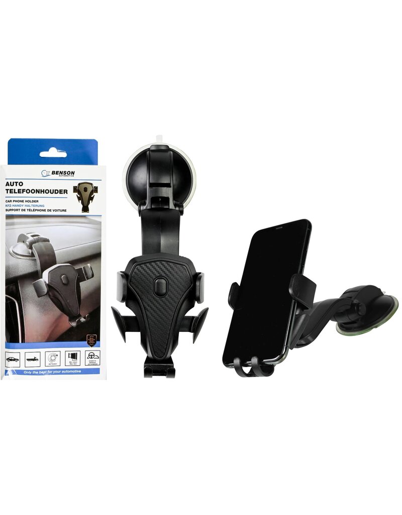 Benson Universele Auto Telefoonhouder Quick Release Zuignap
