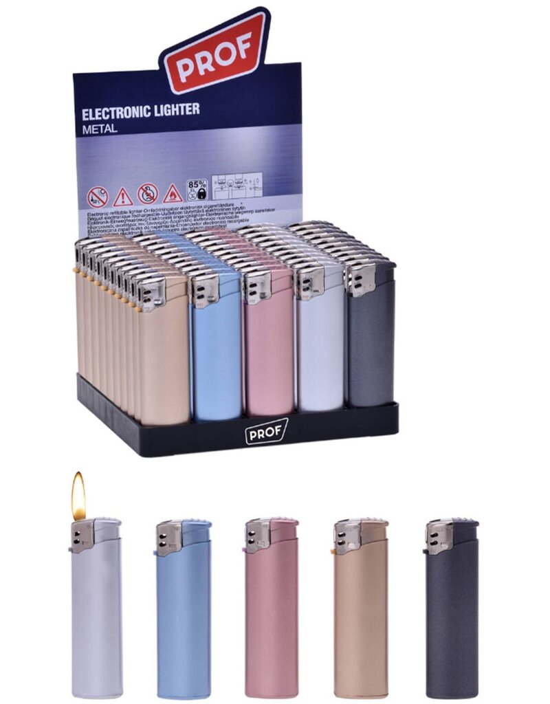 Prof Aansteker Light Metal Turbo Flame 5 assorti kleur