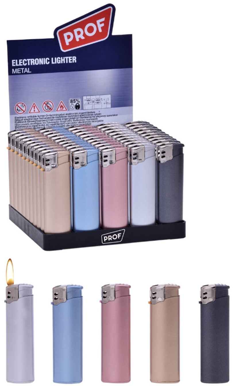 Prof Aansteker Light Metal Turbo Flame 5 assorti kleur