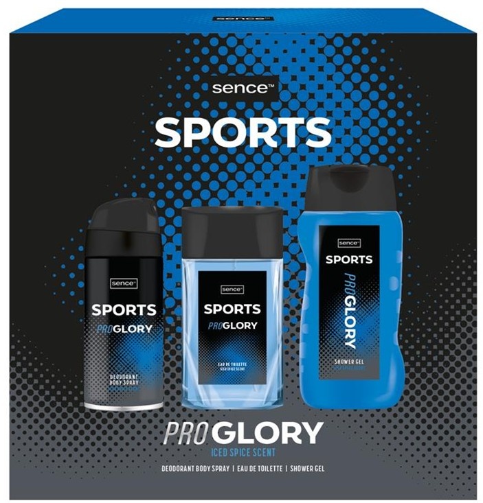 Sence Sports Men Giftset; Edt100ml, Douche 240ml & Deo 150ml
