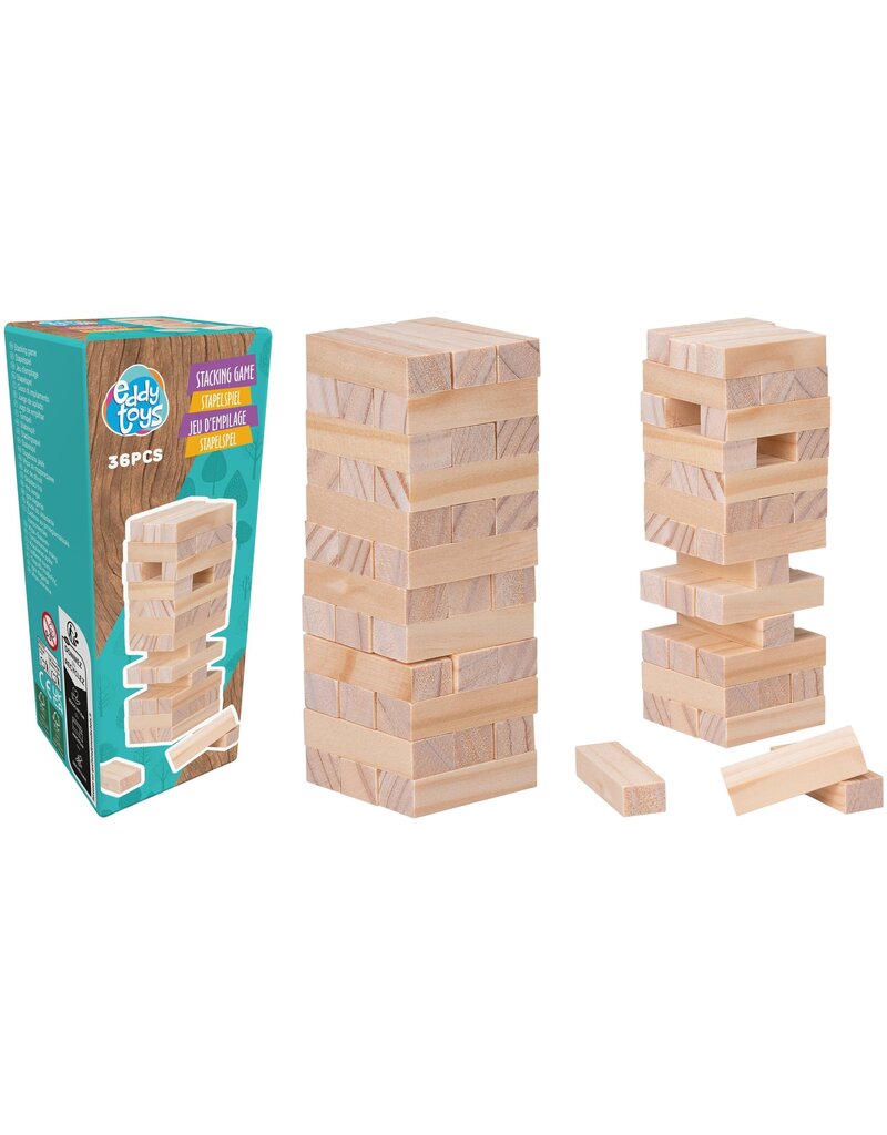 Houten Stapelspel 36 delig