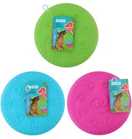 Honden Frisbee 16cm TPR 3 assorti kleur