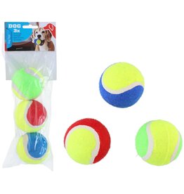 Honden Tennisbal 6,5cm 3 stuks