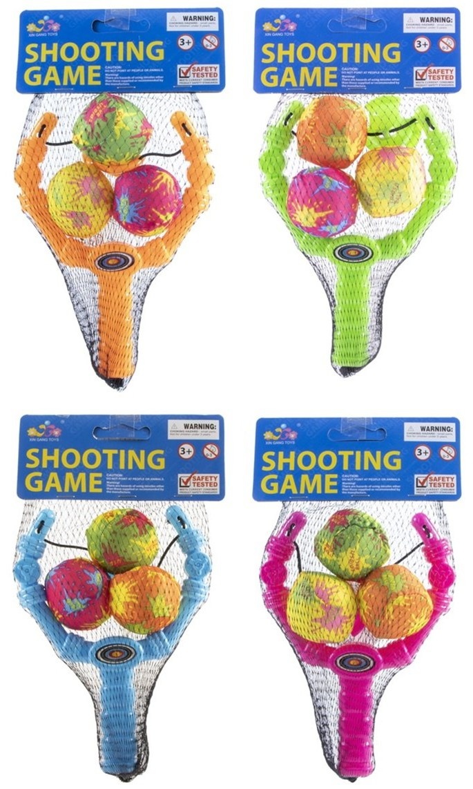 Waterbal Shooter 20cm met 3 ballen 4 assorti kleur