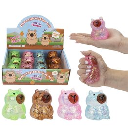 Squeeze Capybara 6,5cm Slow Rise 4 assorti kleur