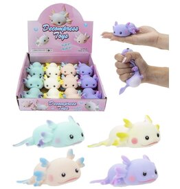 Squeeze Axolot 12cm 4 assorti kleur