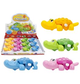 Krokodil Opwindbaar 11,5cm 4 assorti kleur