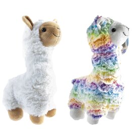 Pluche Lama 28cm 2 assorti kleur