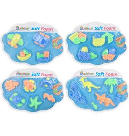 Klei Soft Foam 4 assorti model op kaart 40x30cm