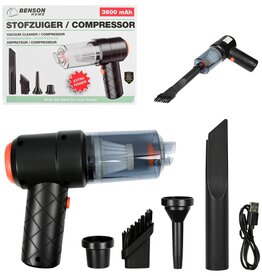 Sfofzuiger en Compressor Mini 2-in-1 3600 mAh