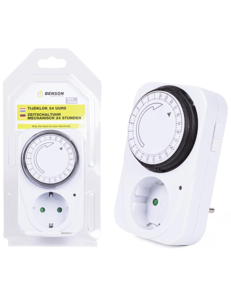 Tijdklok/Tijdschakelaar voor Binnen 24 uurs