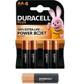 Duracell Batterij Plus Power Boost 4xAA Alkaline 100%  LR6