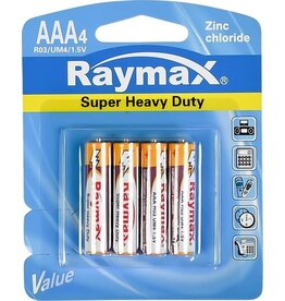 Raymax Batterij 4xAAA Mini Penlite Zink