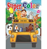 Kleurboek 192 pagina 29x21cm. 4 assorti wit papier