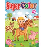 Kleurboek 192 pagina 29x21cm. 4 assorti wit papier