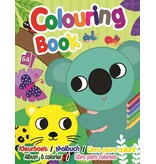 Kleurboek 19x14,5cm. 64 pagina's 4 ass. print wit papier