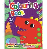 Kleurboek 19x14,5cm. 64 pagina's 4 ass. print wit papier
