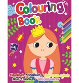 Kleurboek 19x14,5cm. 64 pagina's 4 ass. print wit papier