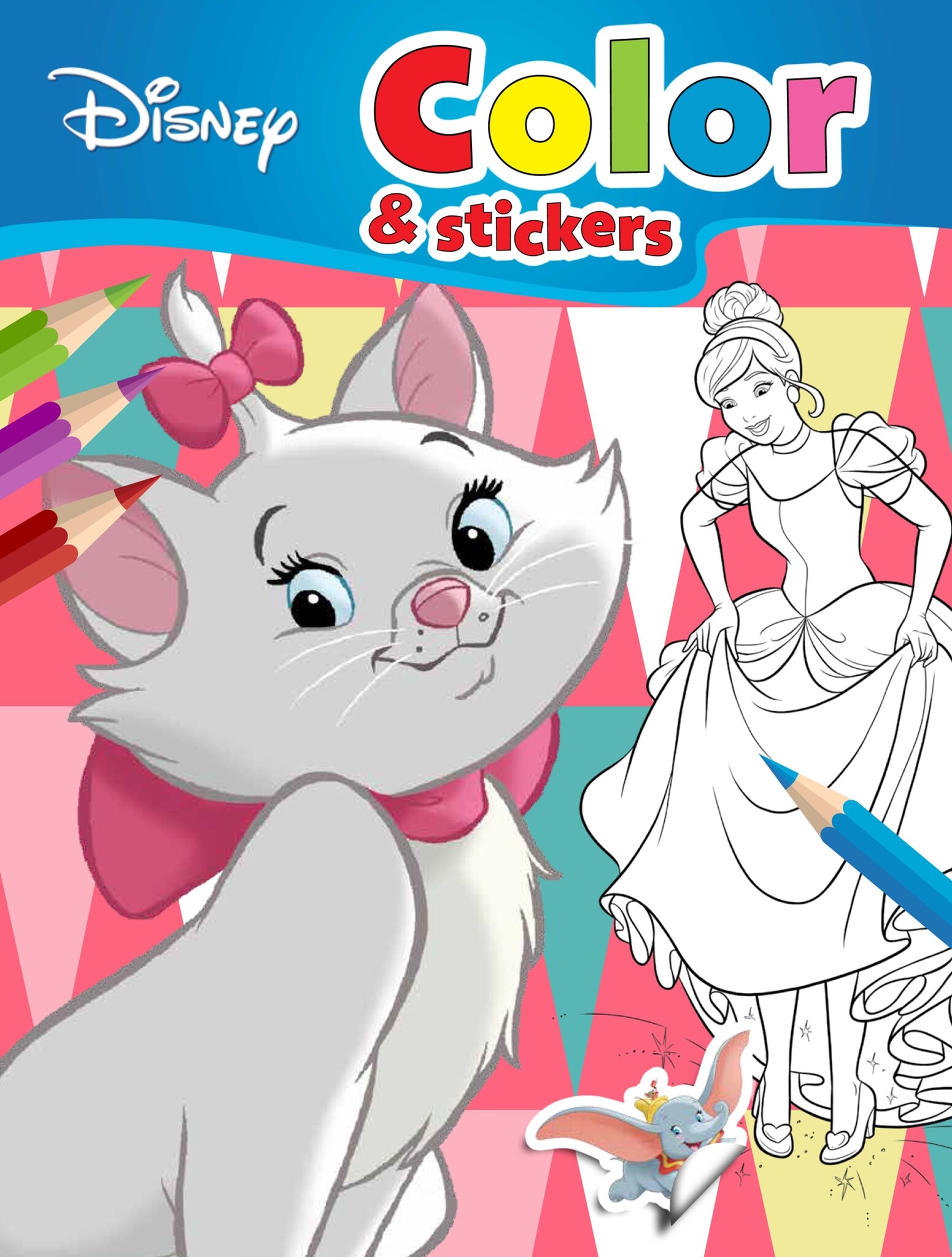 Walt Disney Kleurboek met stickers A4 32 pagina's 8 assorti, foto 3 van 6